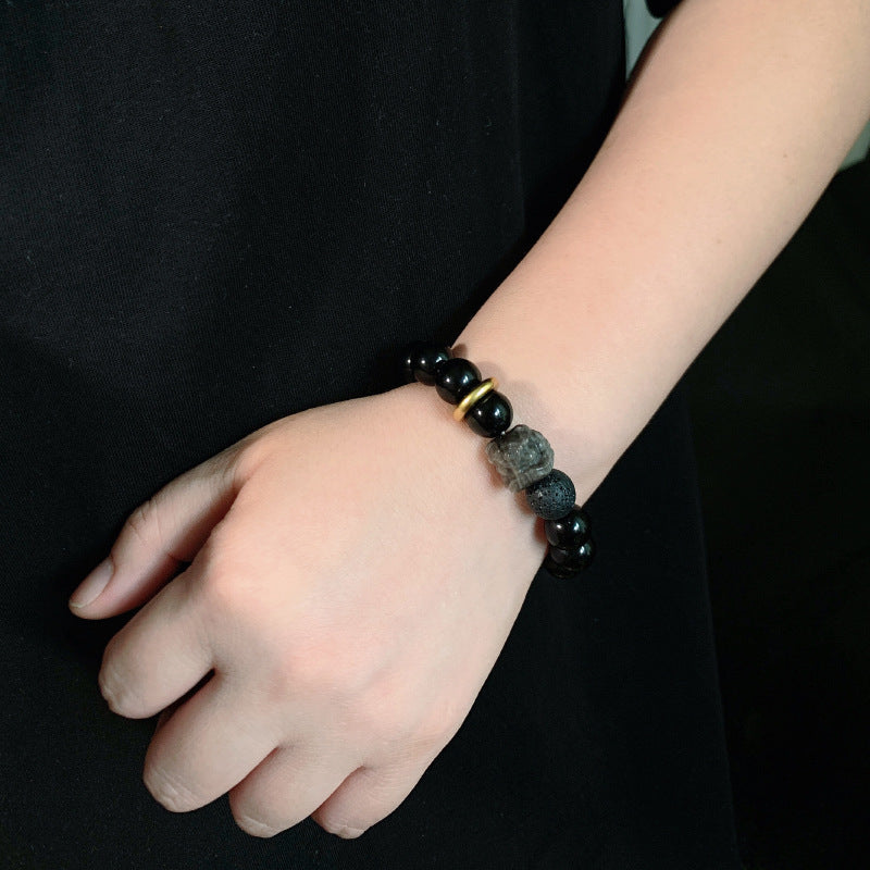 Bracelet spirituel Xingshi - Pierre Silver Star