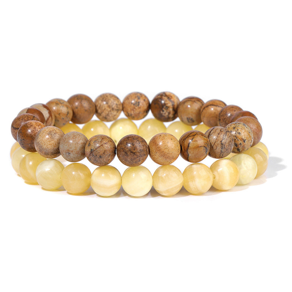 Bracelet de perles - Duo d'Agate