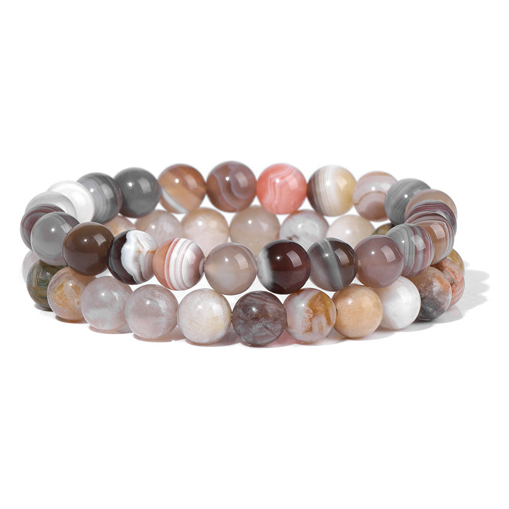 Bracelet de perles - Duo d'Agate
